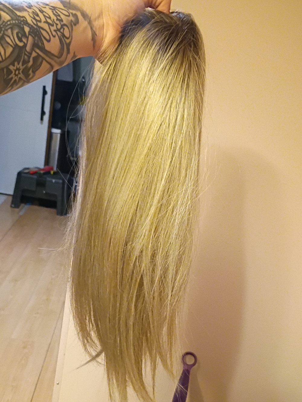 Blonde Straight Clip-In Hair Extension - Natural Blonde